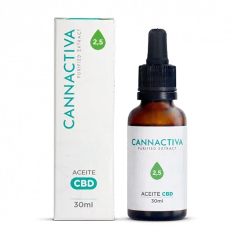 Aceite de CBD Purificado – 2,5% Espectro Completo